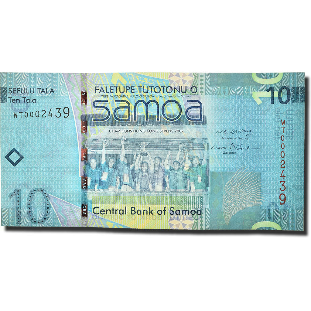 Banknot,
Samoa Zachodnie,
10 Tala