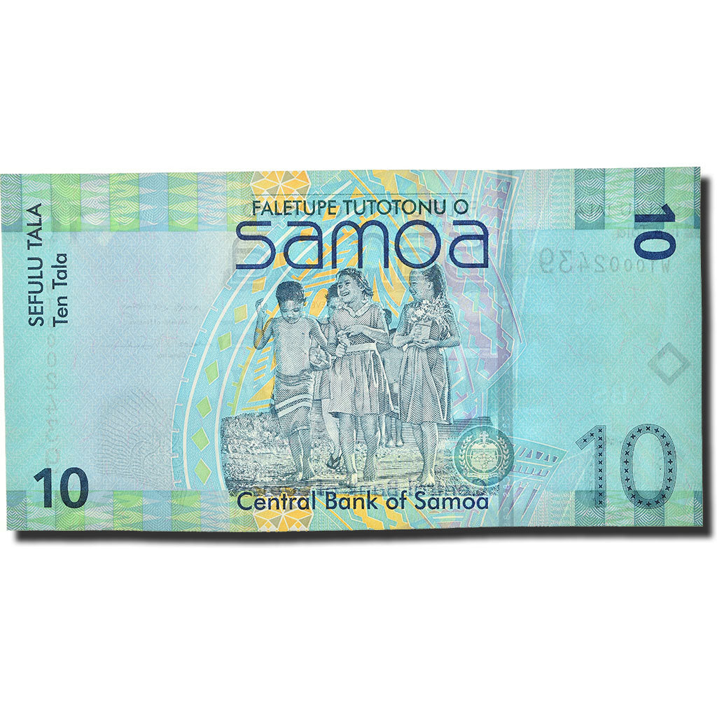 Banknot,
Samoa Zachodnie,
10 Tala