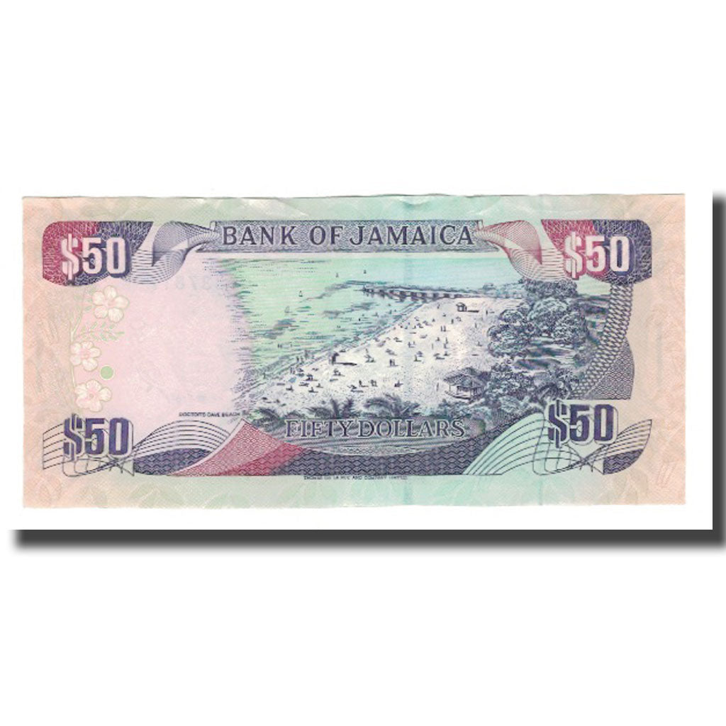 Banknot,
Jamajka,
50 dolarów