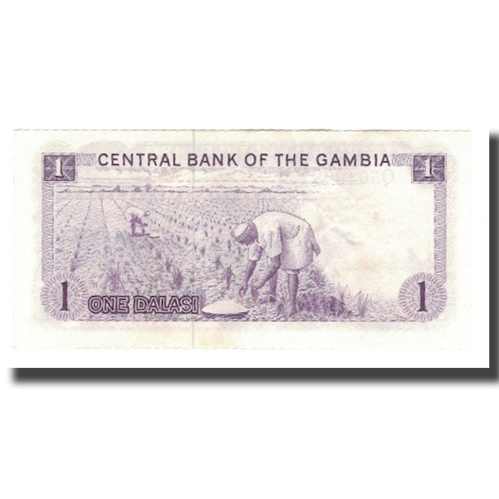 Banknot,
Gambia,
1 Dalasi