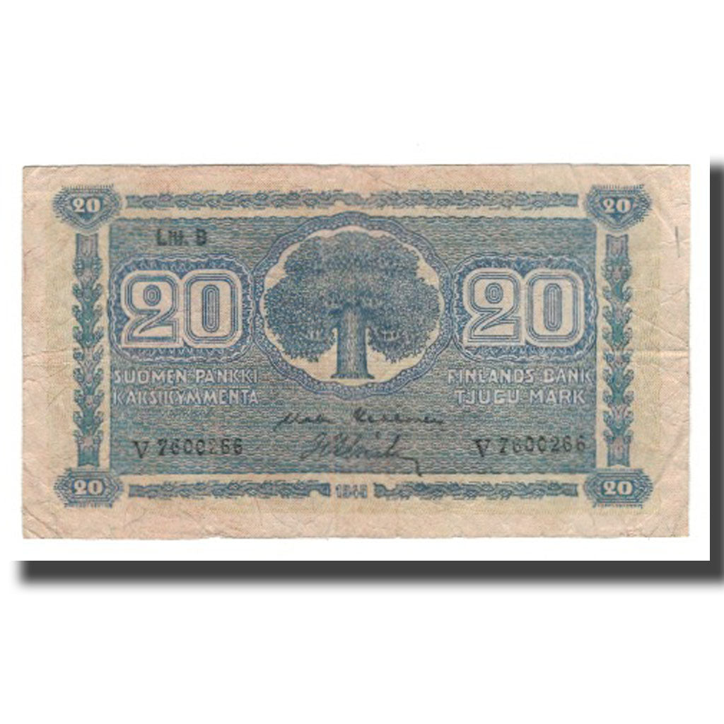 Banknot,
Finlandia,
20 Marka
