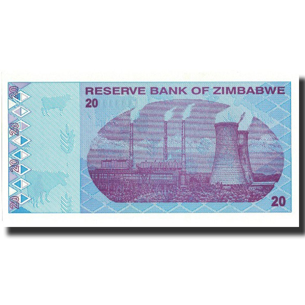 Banknot,
Zimbabwe,
20 dolarów