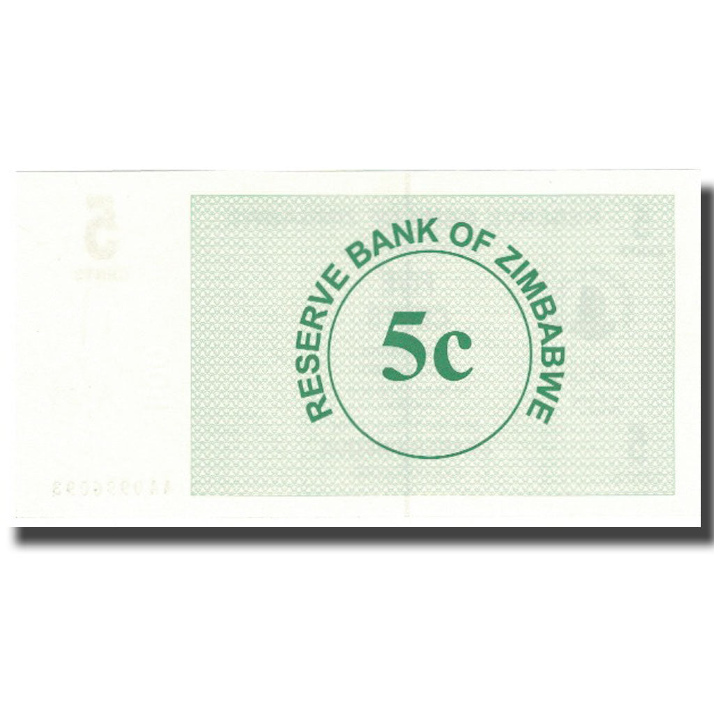 Banknot,
Zimbabwe,
5 centów