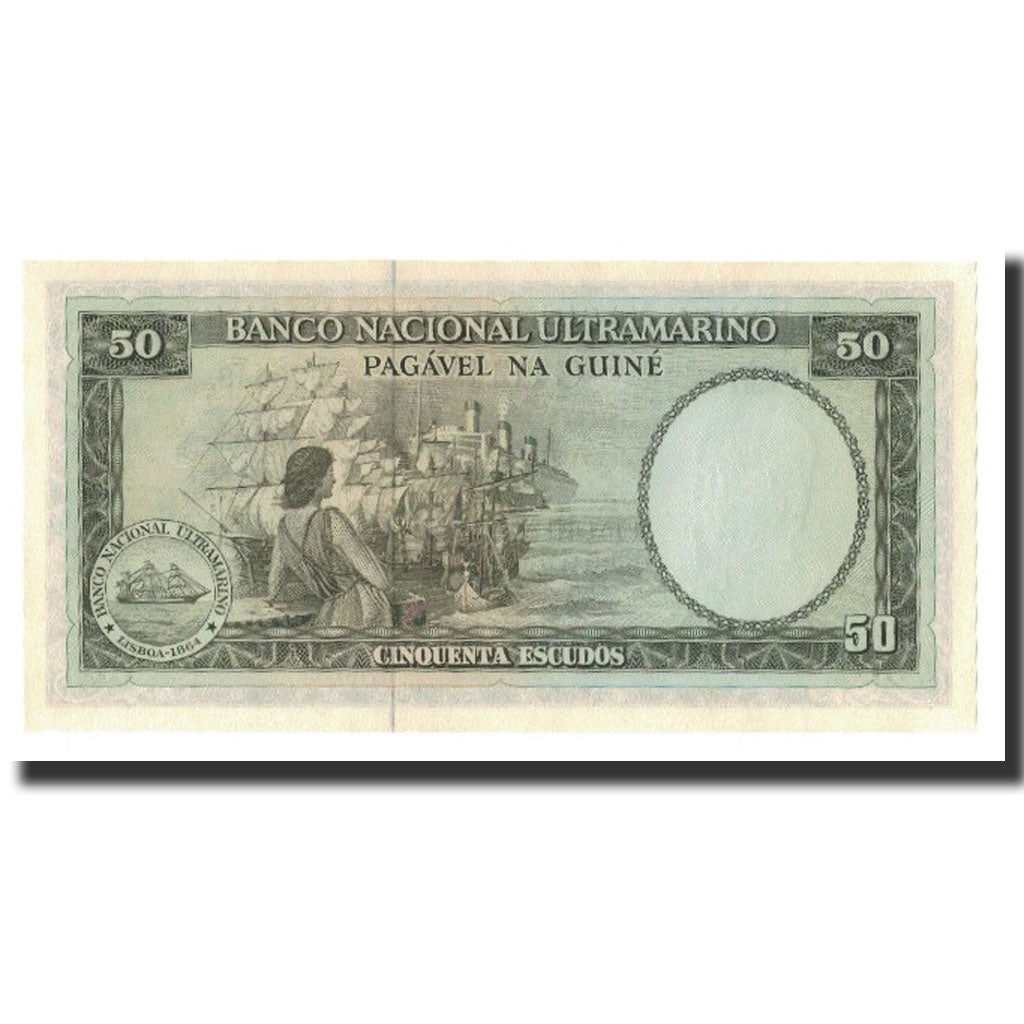 Banknot,
Gwinea Portugalska,
50 escudo