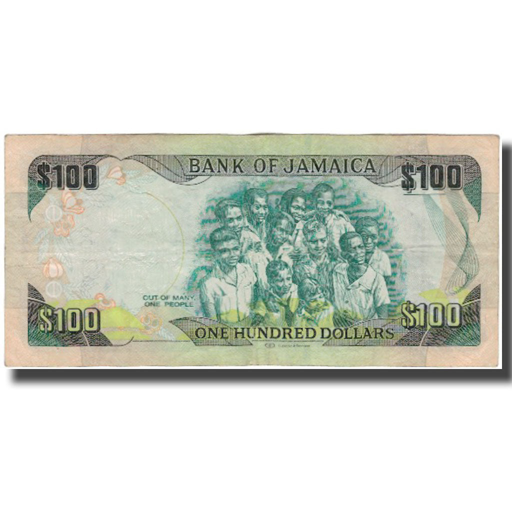 Banknot,
Jamajka,
100 dolarów