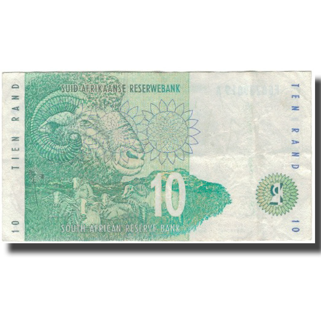 Banknot,
Republika Południowej Afryki,
10 Randów
