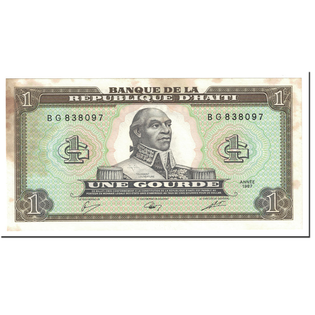 Banknot,
Haiti,
1 Gourde