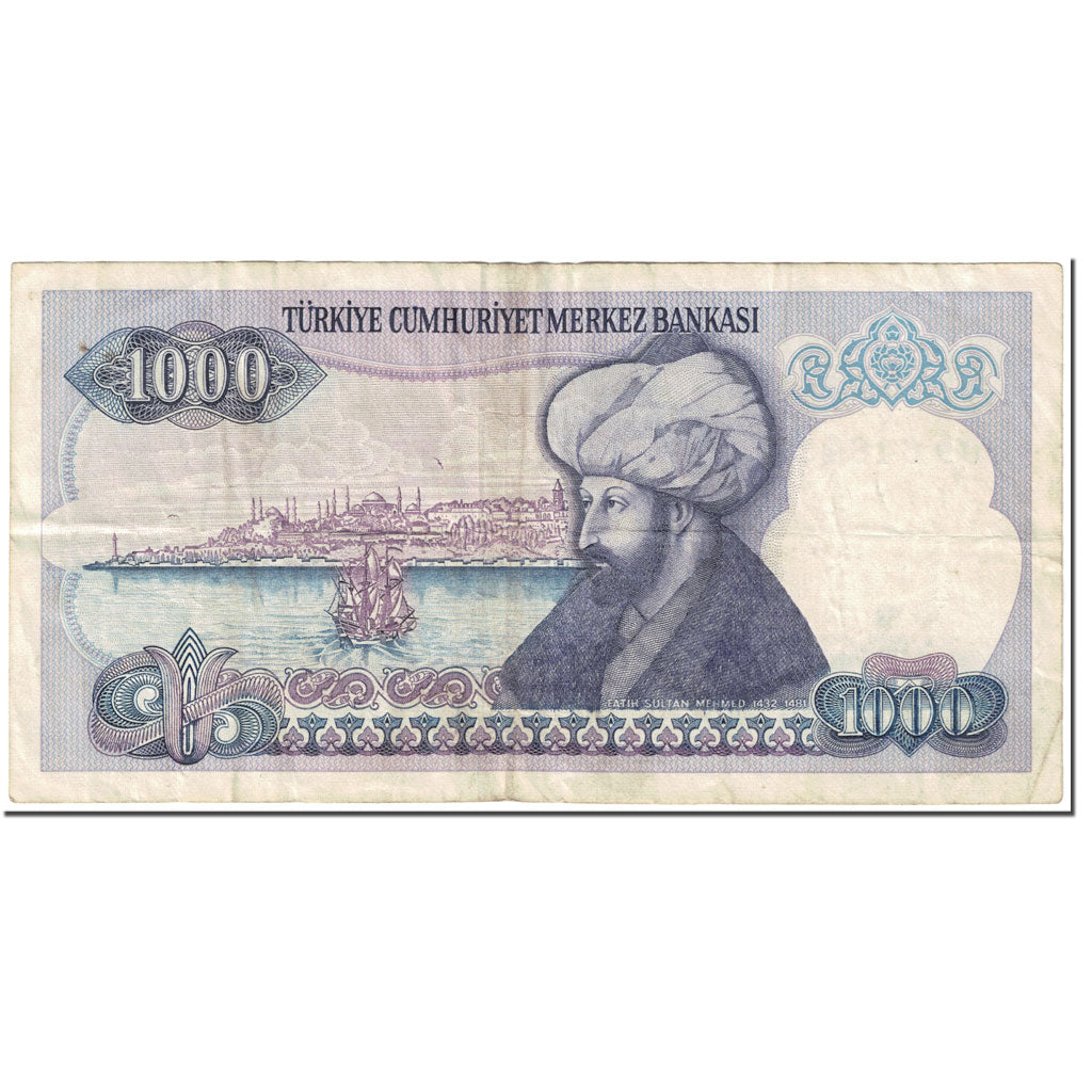 Banknot,
Indyk,
1000 lirów