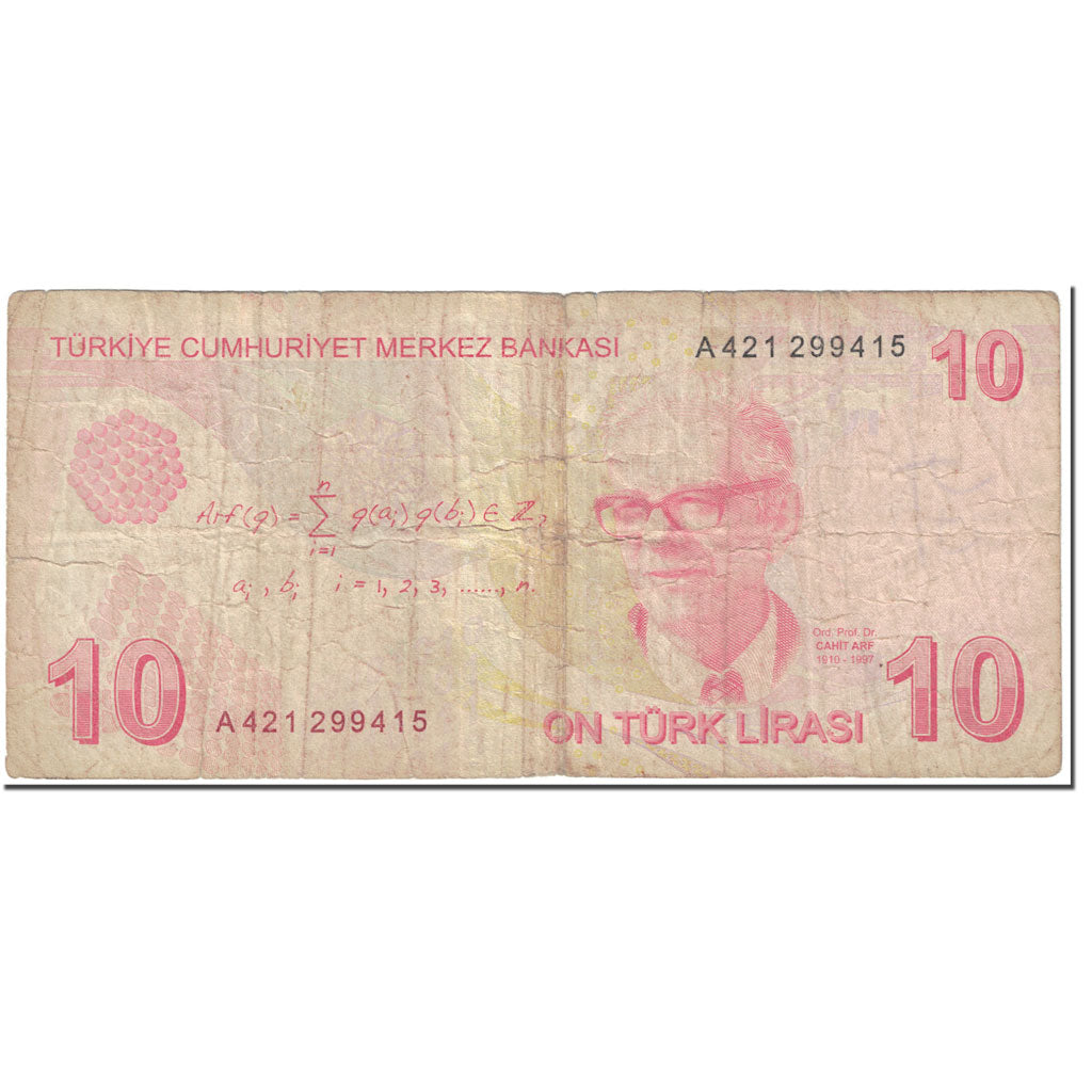 Banknot,
Indyk,
10 lirów