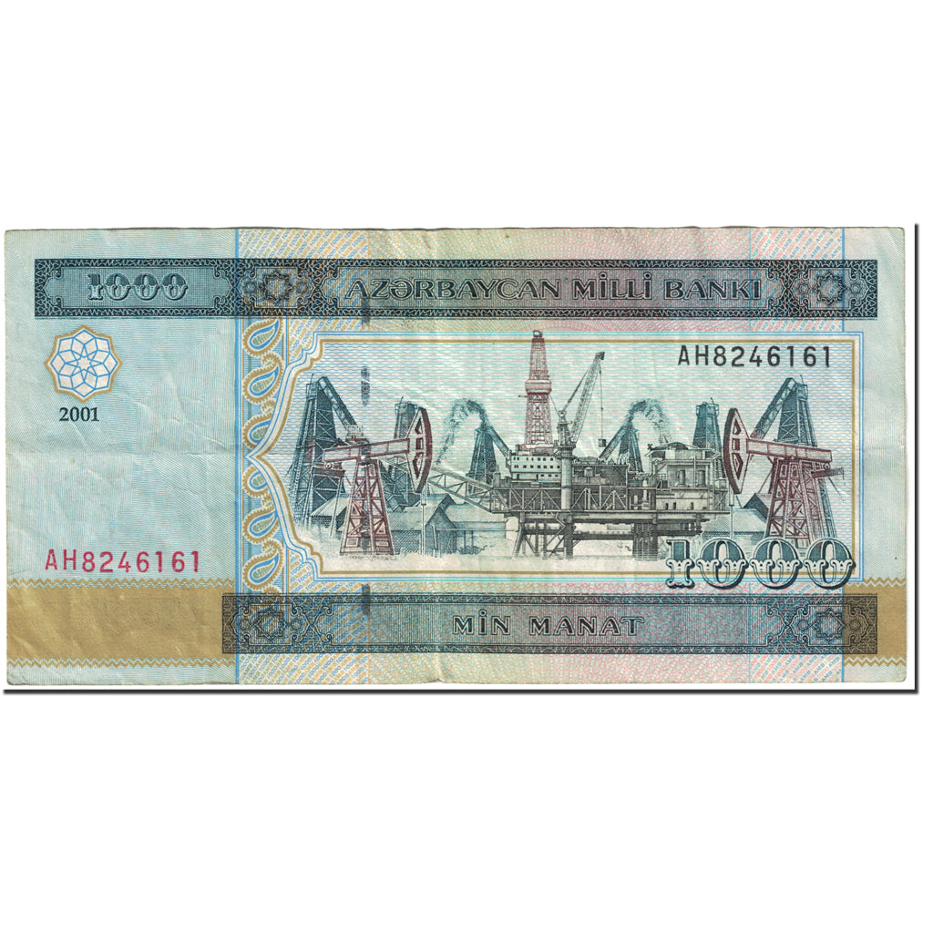 Banknot,
Azerbejdżan,
1000 Manatów