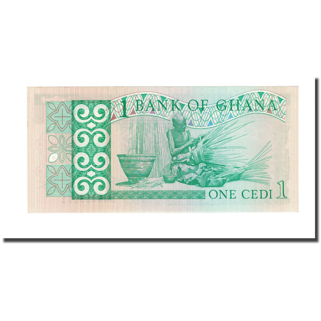 Banknot,
Ghana,
1 Cedi