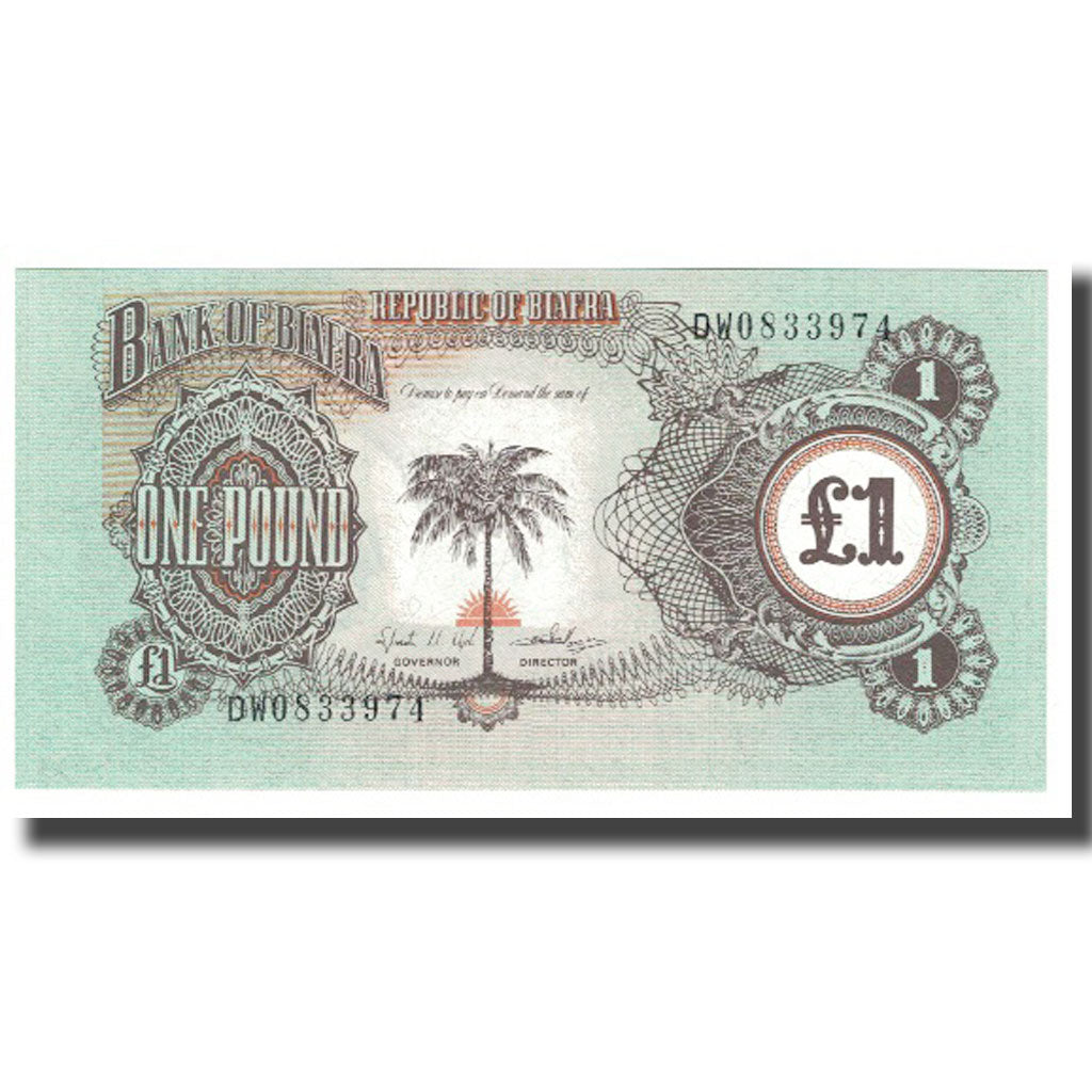Banknot,
Biafra,
1 funt