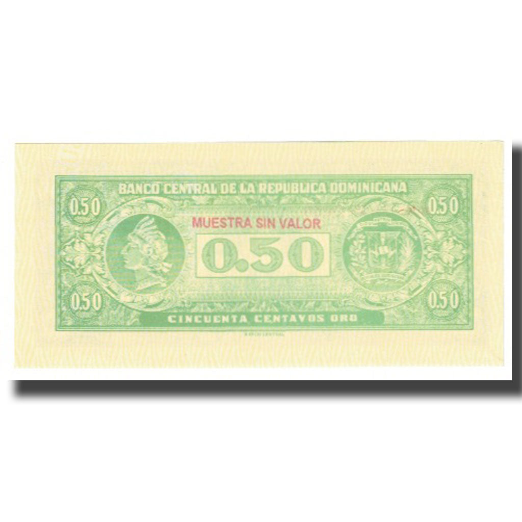 Banknot,
Dominikana,
50 Centavos Oro