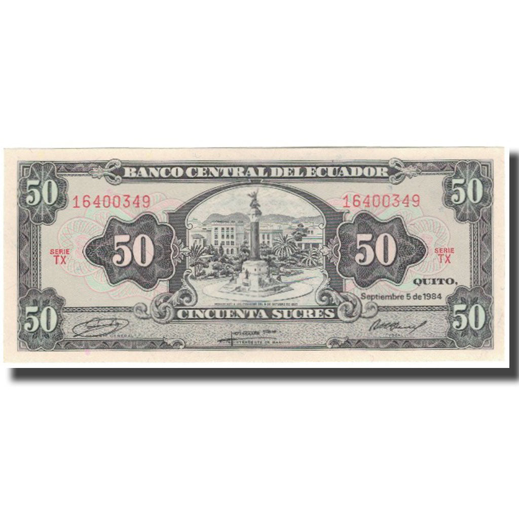 Banknot,
Ekwador,
50 Sucre