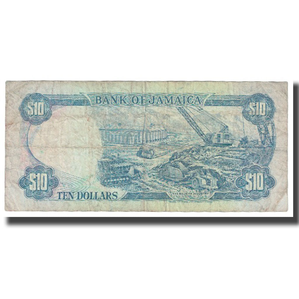 Banknot,
Jamajka,
10 dolarów