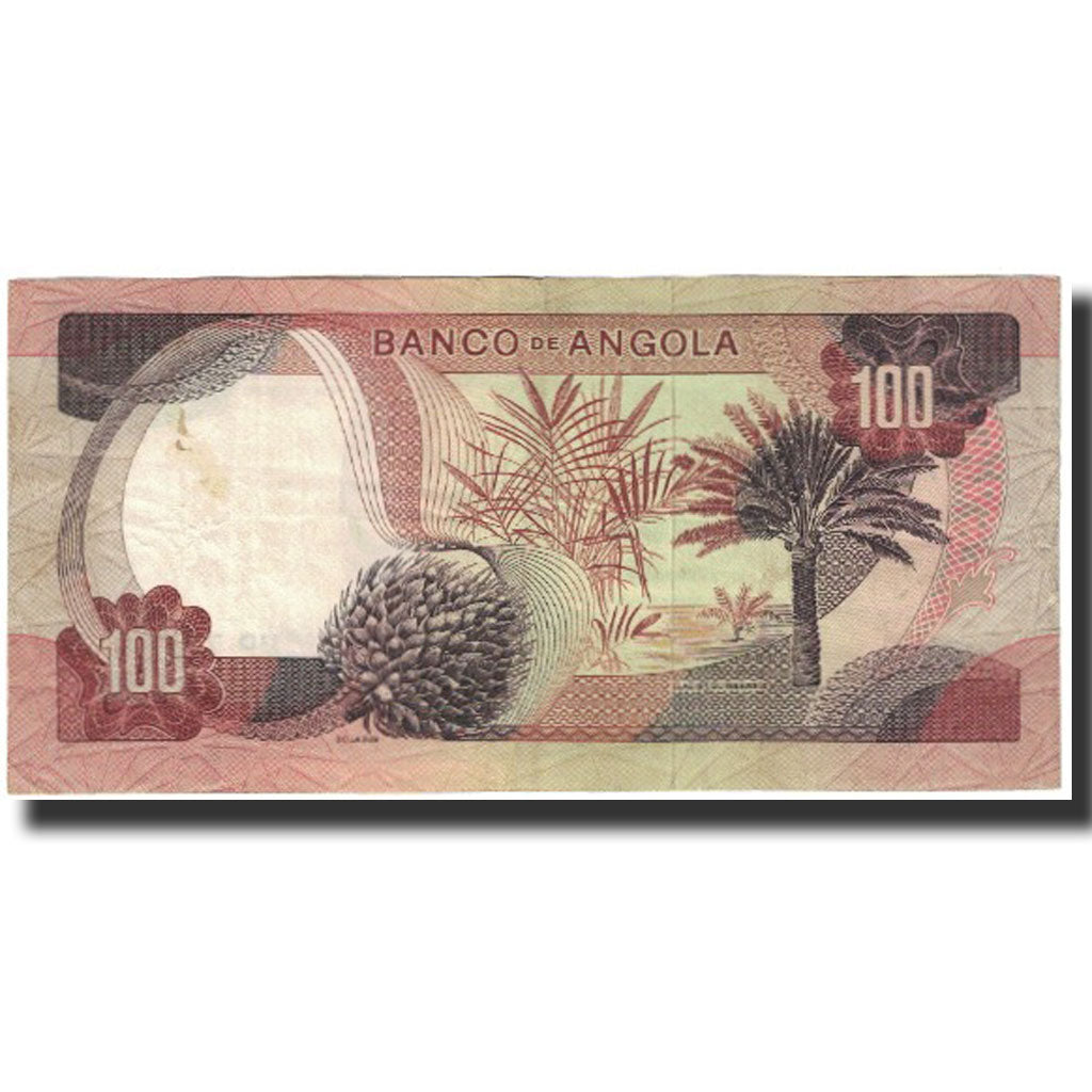Banknot,
Angola,
100 escudo