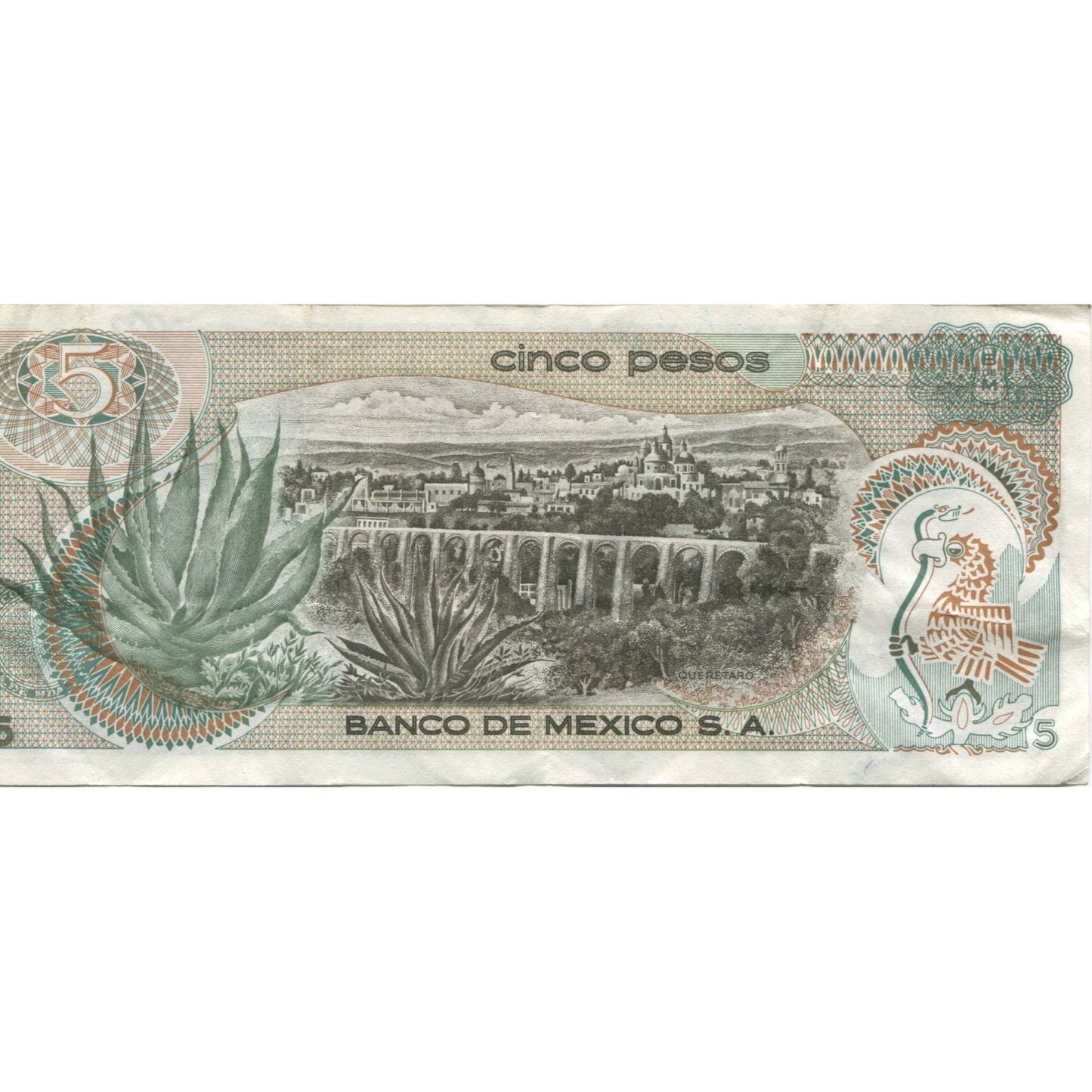 Banknot,
Meksyk,
5 peso