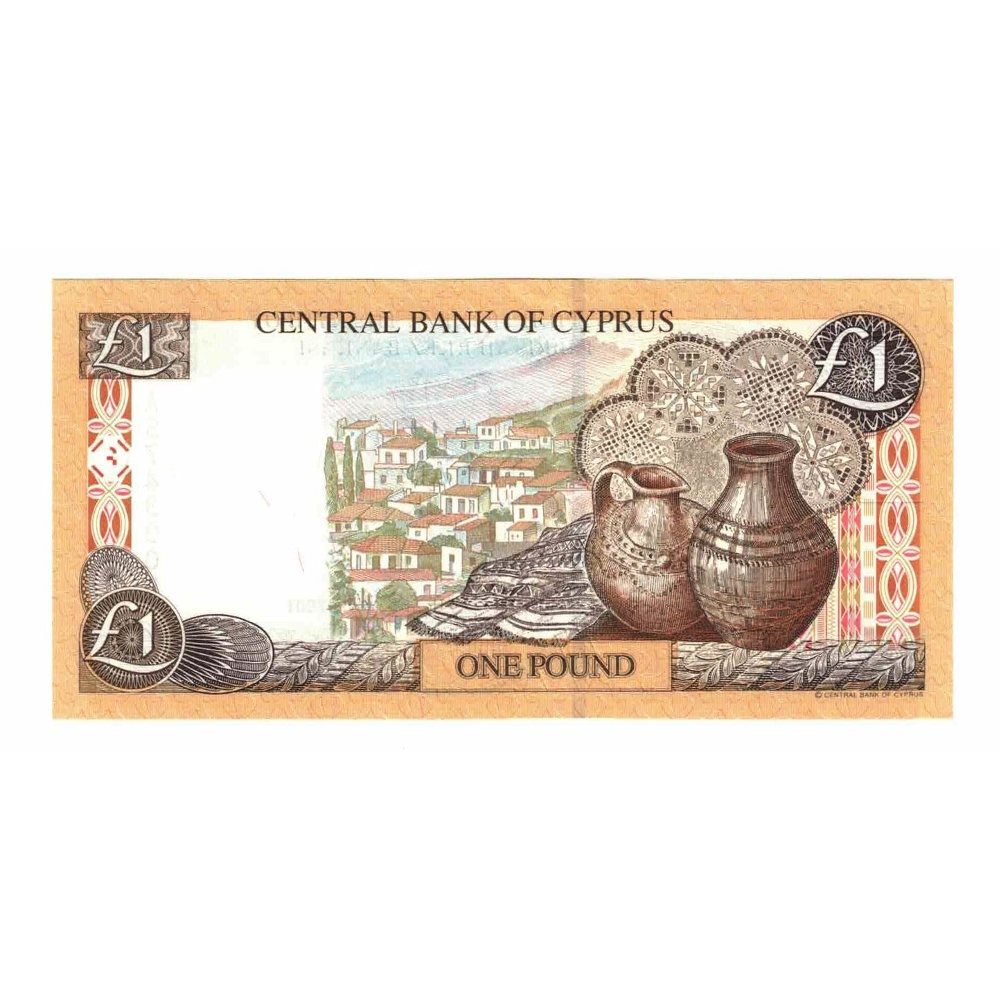 Banknot,
Cypr,
1 funt