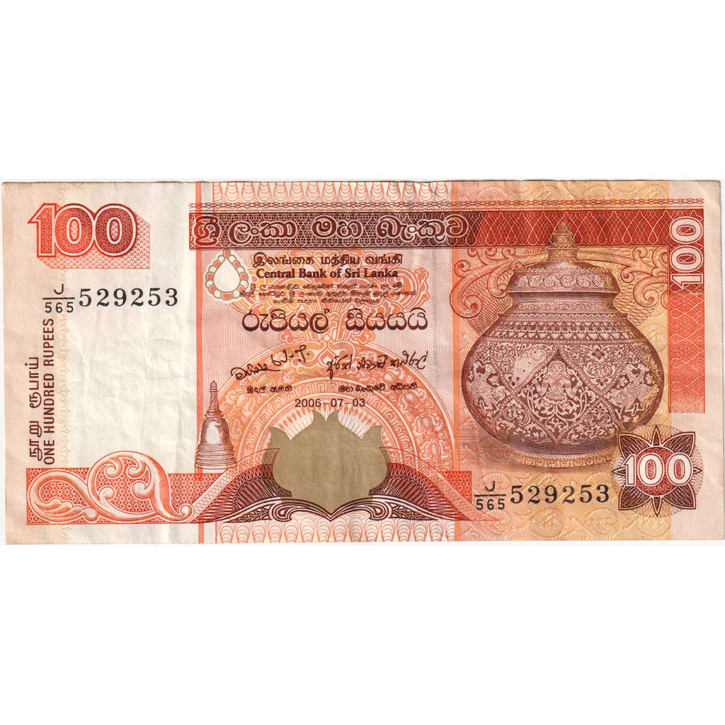 Sri Lanka,
100 rupii,
2006