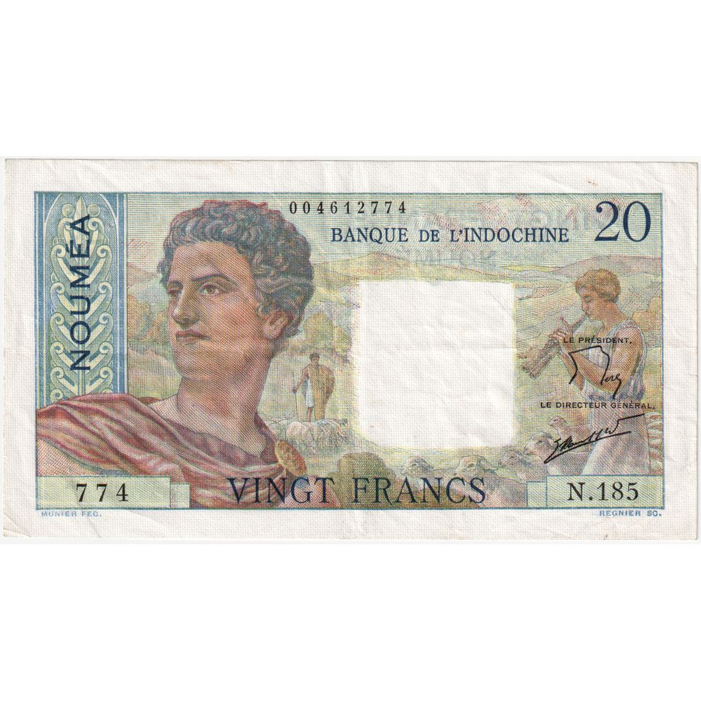 Nowa Kaledonia,
20 franków,
NUMEA