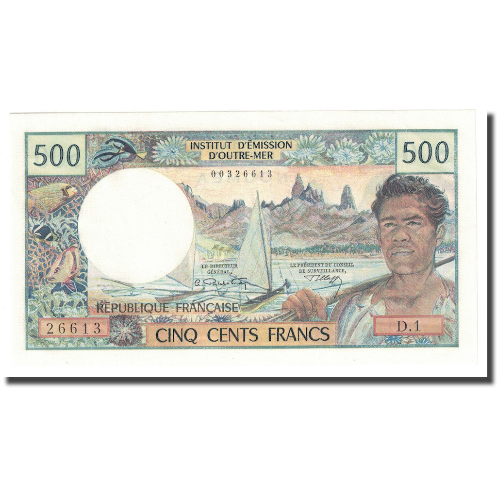 Banknot,
Nowa Kaledonia,
500 franków