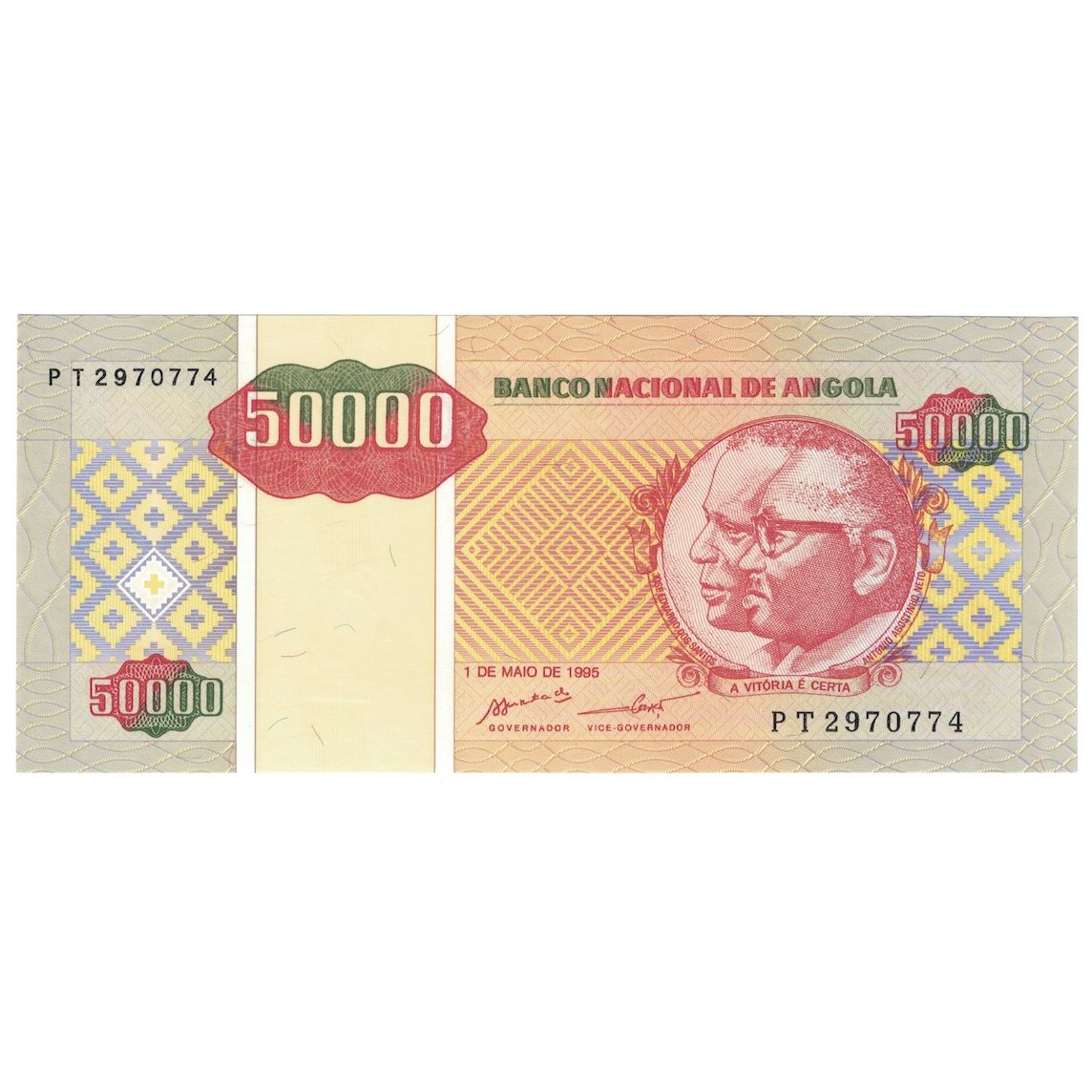 Banknot,
Angola,
50