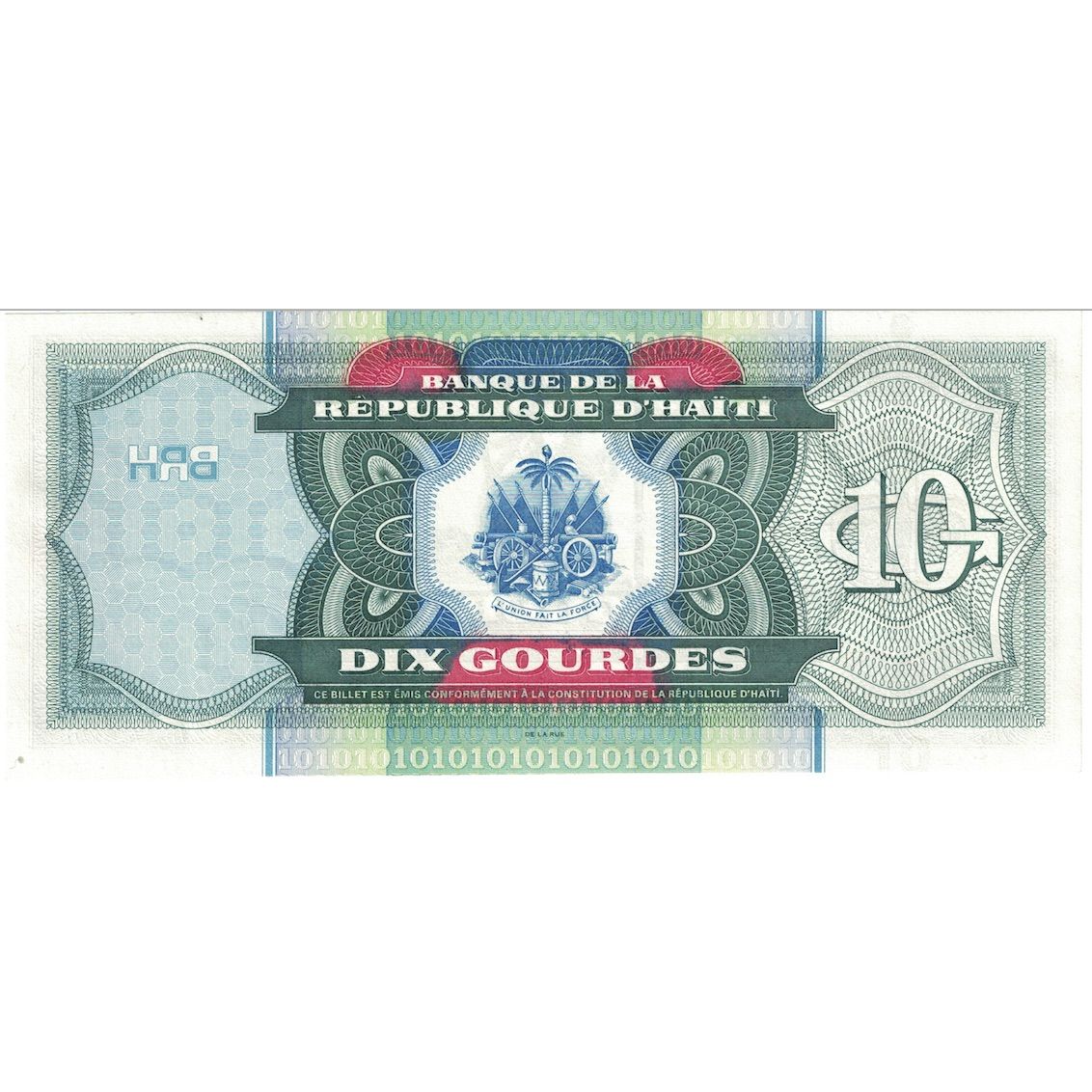 Banknot,
Haiti,
10 Gourde