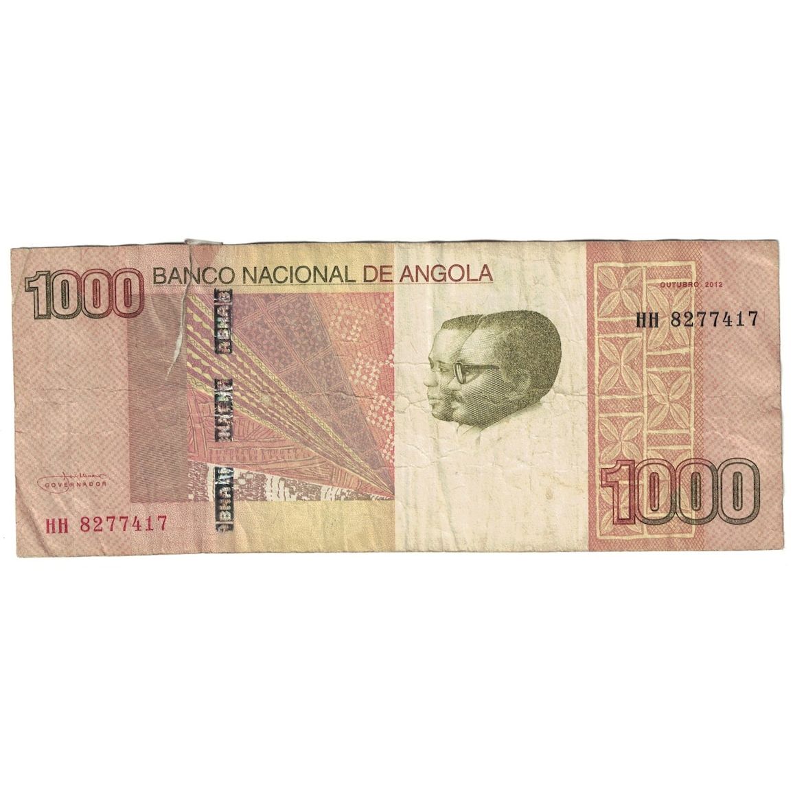 Banknot,
Angola,
500 Kwanz