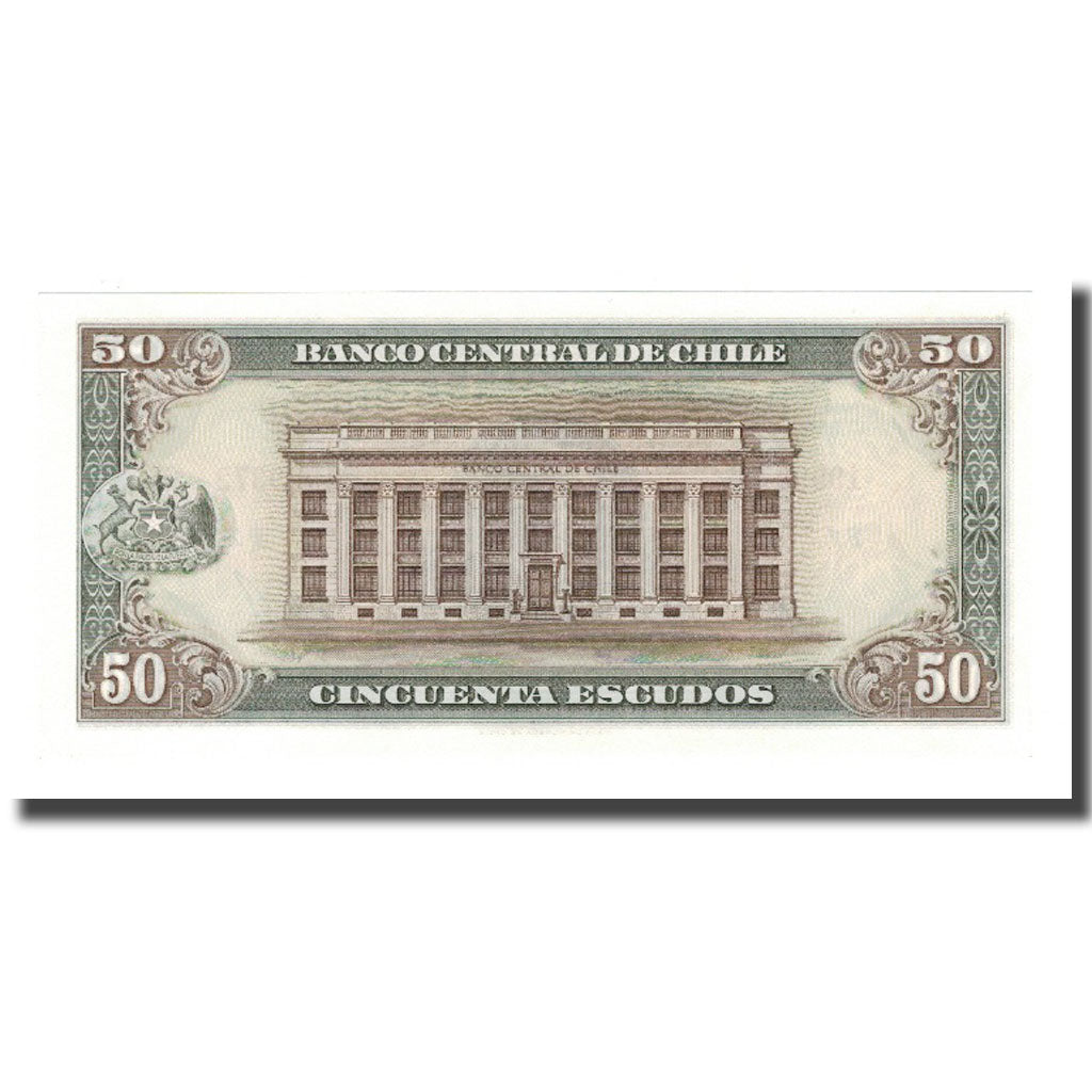 Banknot,
Chile,
50 escudo