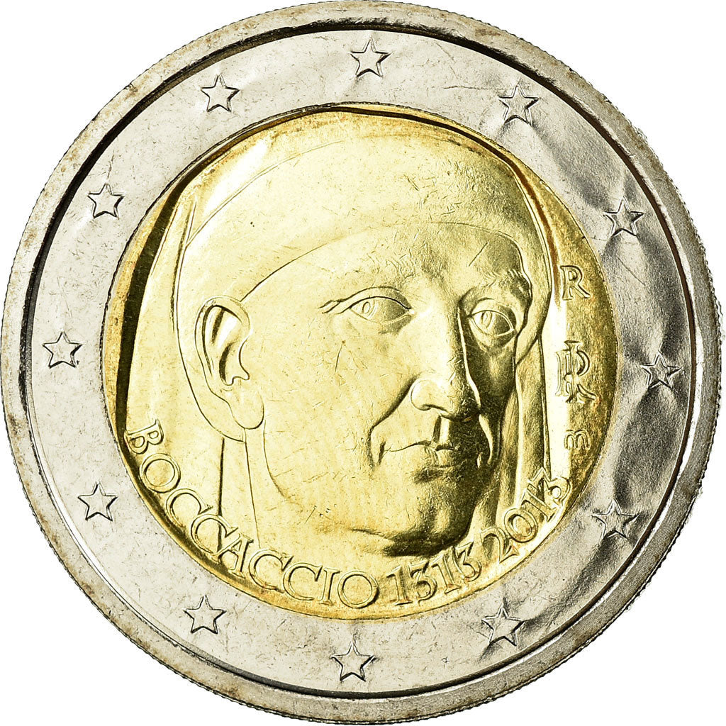 włoski,
2 euro,
Giovaniego Boccaccio