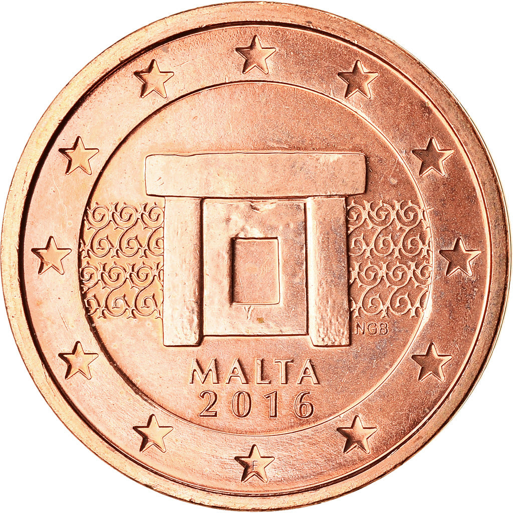 Malta,
2 eurocenty,
2016