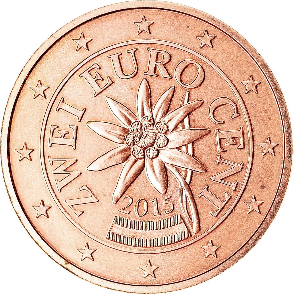 Österreich,
2 eurocenty,
2015