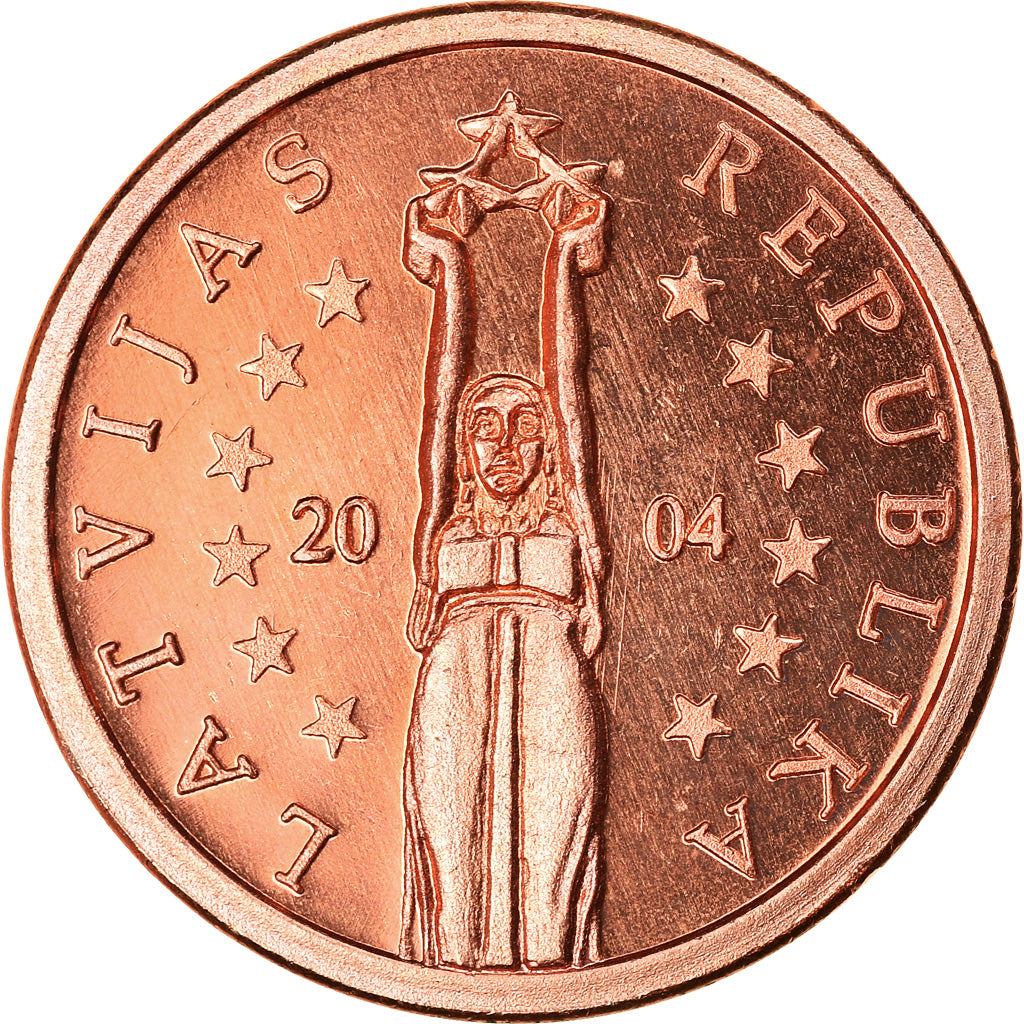 Lettland,
2 eurocenty,
2004