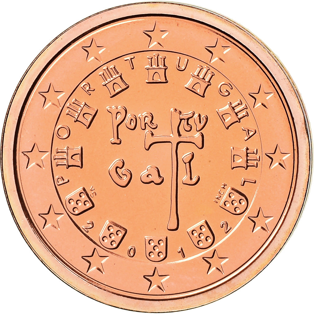 Portugalia,
2 eurocenty,
2012