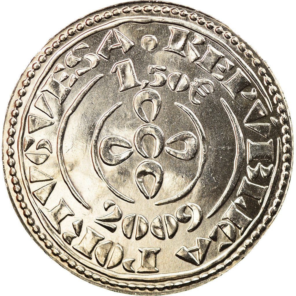 Portugalia,
1-1/2 Euro,
MS(63)