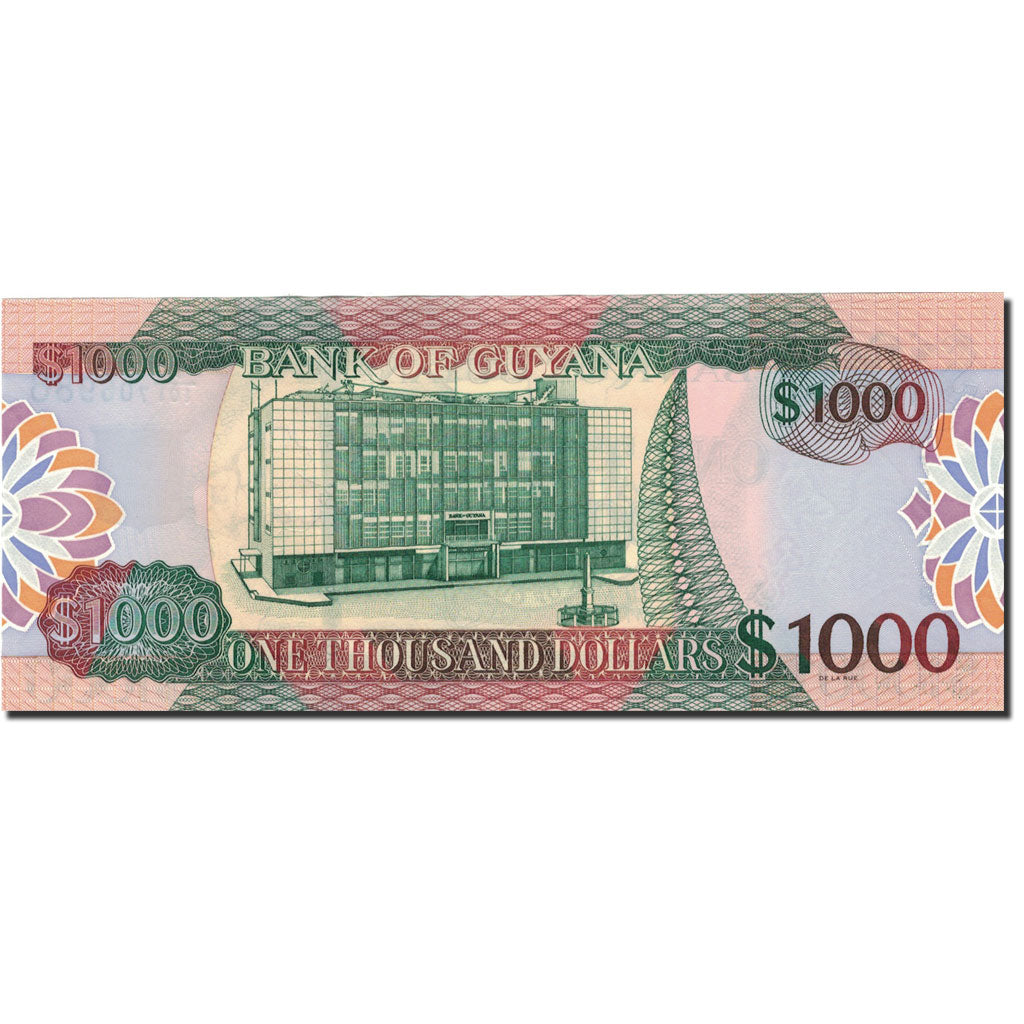 Banknot,
Gujana,
1000 dolarów