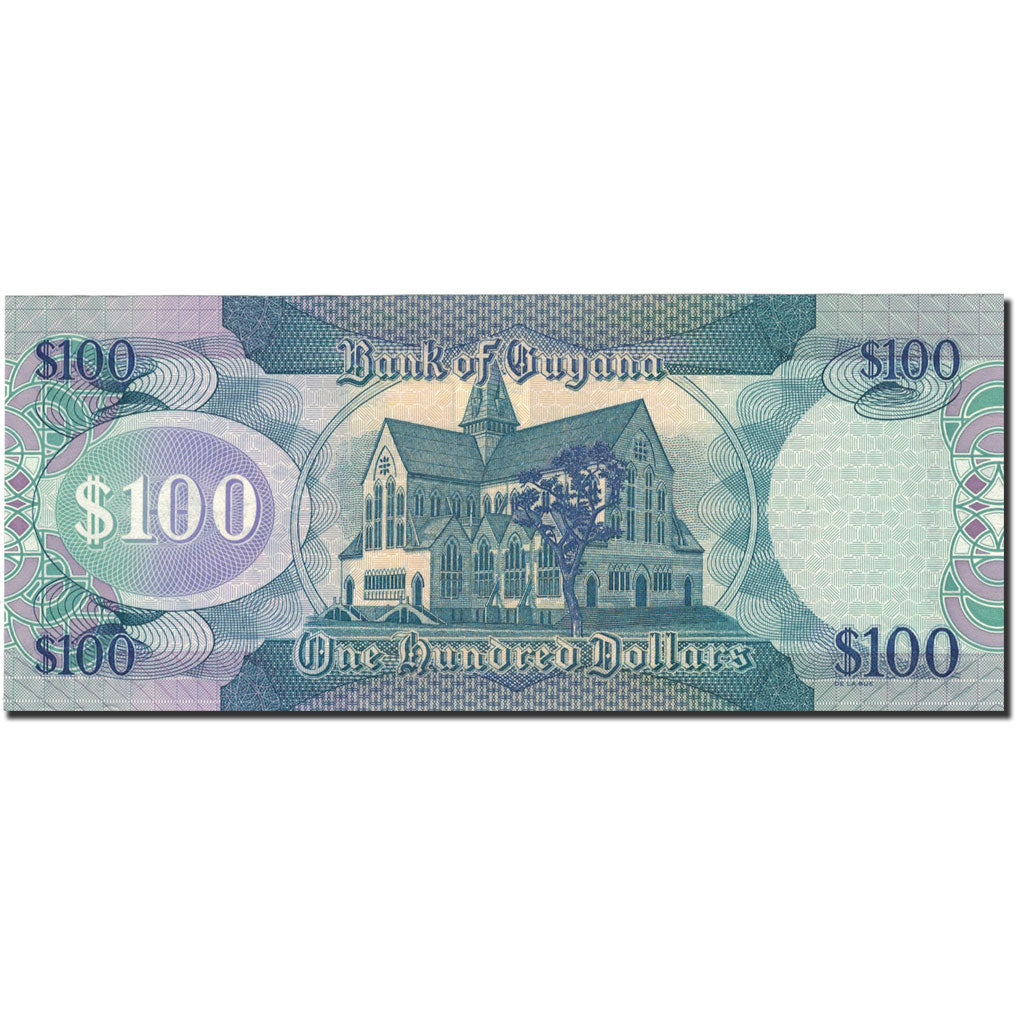 Banknot,
Gujana,
100 dolarów