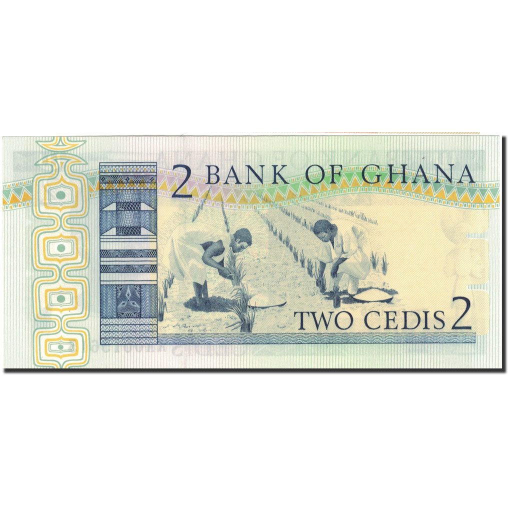 Banknot,
Ghana,
2 Cedis