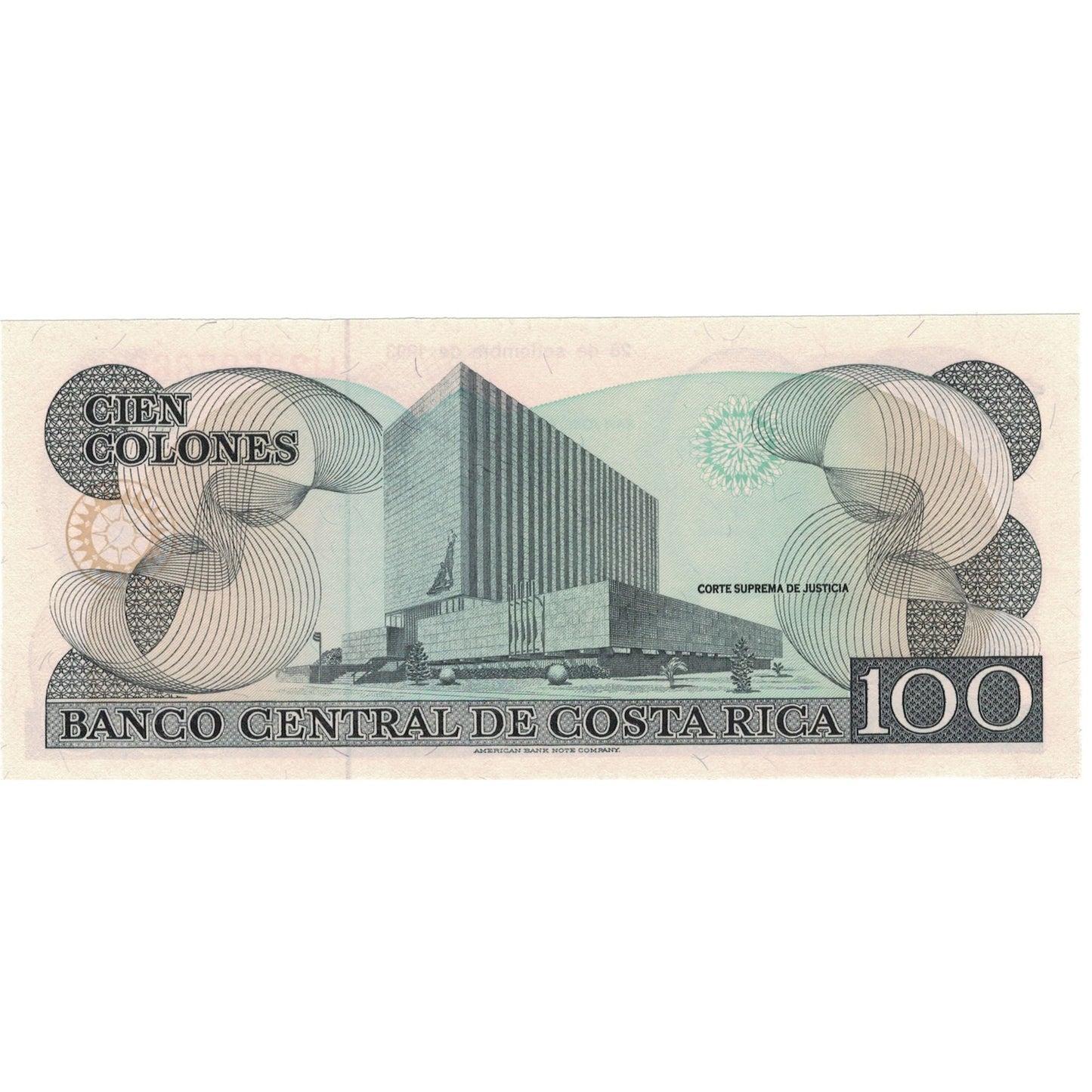 Banknot,
Kostaryka,
100 kolonii