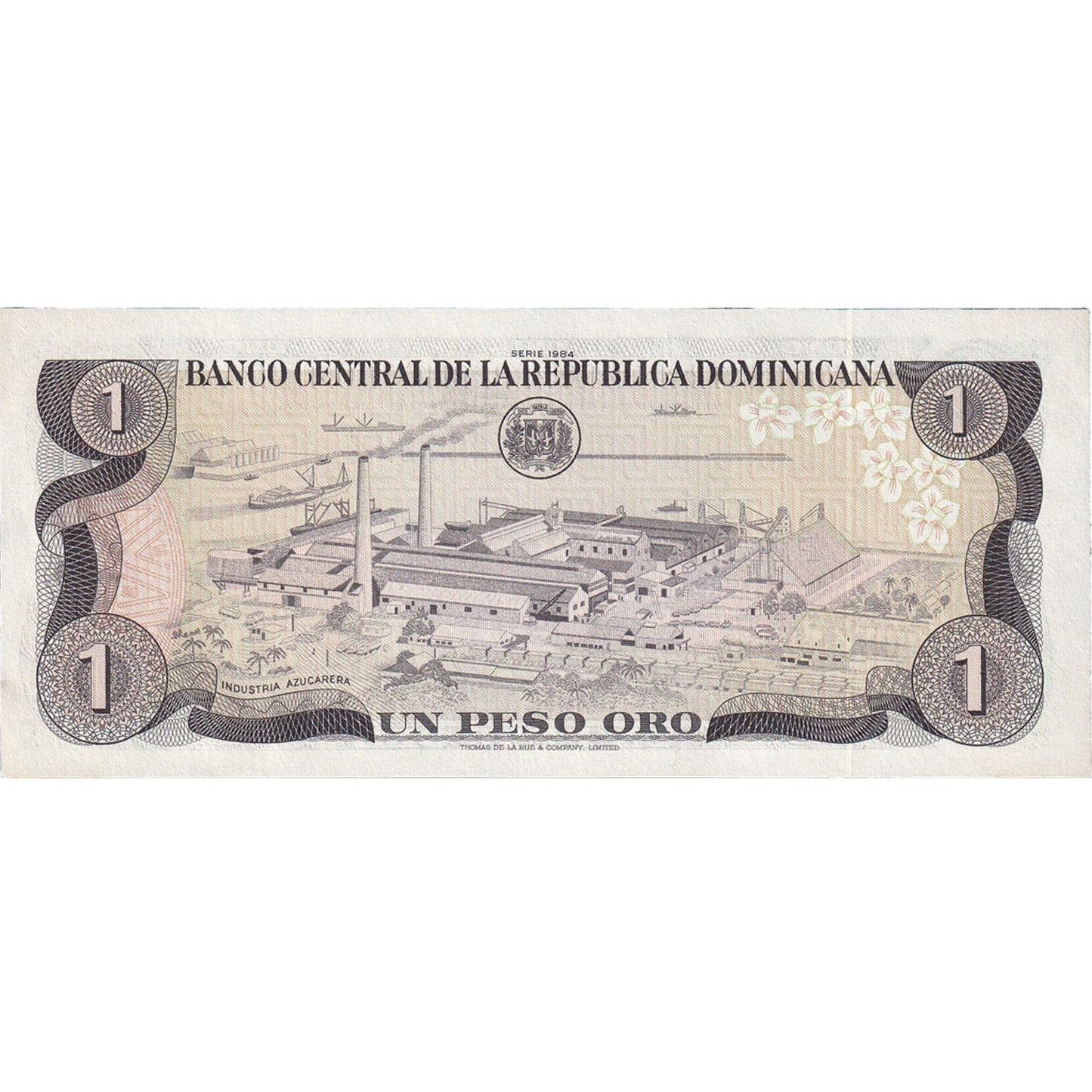 Banknot,
Dominikana,
1 peso Oro