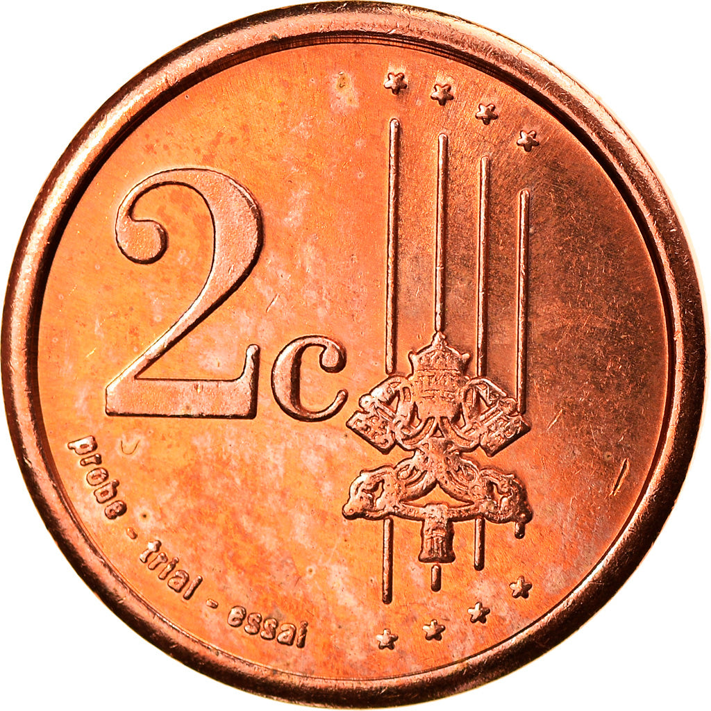 Watykan,
2 eurocenty,
Typ 3