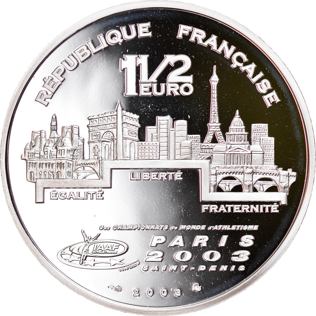 Francja,
1-1/2 Euro,
Hochsprunga