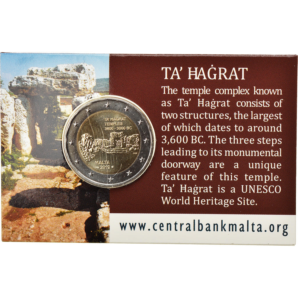 Malta,
2 euro,
Ta' Ħaġrat