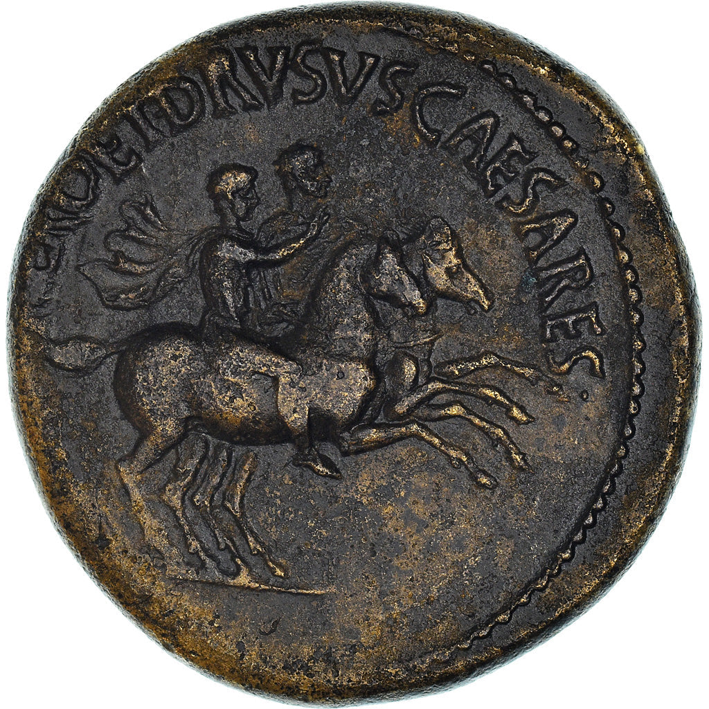 Moneta,
Cezarowie Neron i Druzus,
Dupondiusz