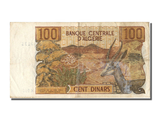 Banknot, 
  
  Algieria, 
  
  100 dinarów