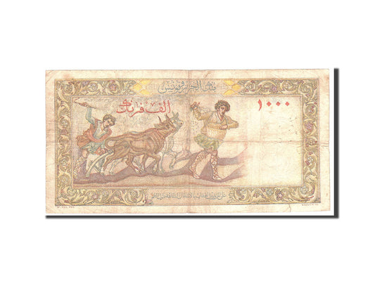 Banknot, 
  
  Algieria, 
  
  1000 franków