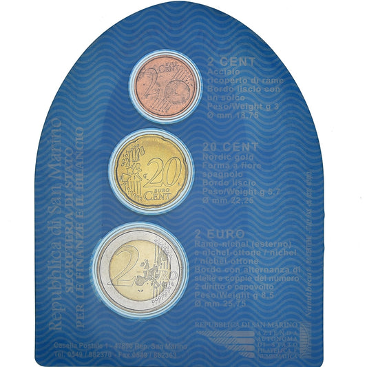 San Marino, 
  
  Zestaw 10 ct, 
  
  20 ct