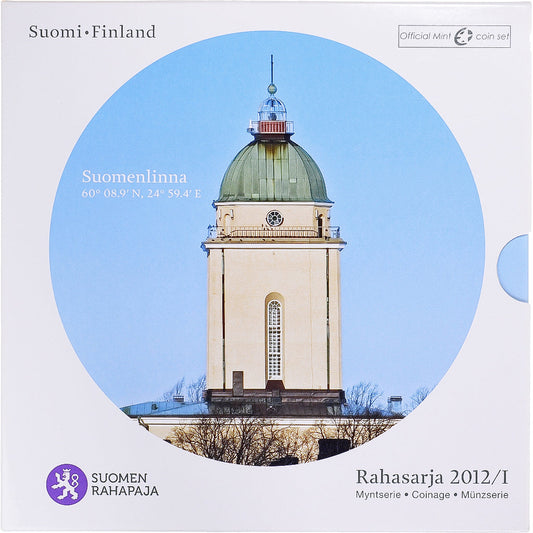 Finlandia, 
  
  1 cent za 2 euro, 
  
  2012