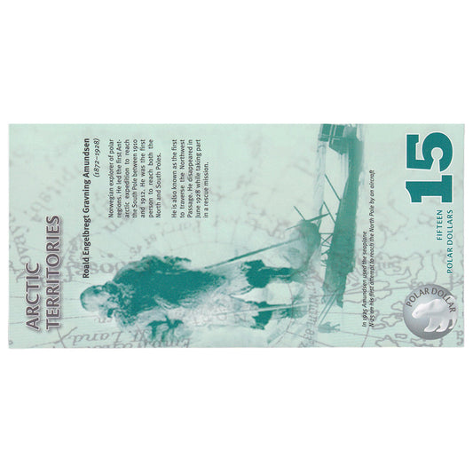 Banknot, 
  
  Stany Zjednoczone, 
  
  15 dolarów