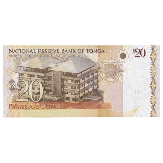 Banknot, 
  
  Tonga, 
  
  20 Pa'anga